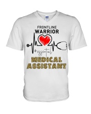 Frontline Warrior - MEDICAL ASSISTANT HS V-Neck T-Shirt tile