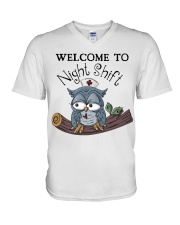 Welcome To Night Shift HL - Nurse V-Neck T-Shirt tile