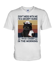 I'm A Grumpy Nurse HLAL V-Neck T-Shirt tile