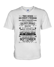 September Nurse HL - Nurse V-Neck T-Shirt tile
