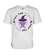 Full Time Nurse Part Time Witch HSD V-Neck T-Shirt tile