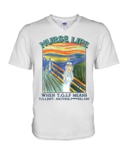 Nurse Life HLU V-Neck T-Shirt tile