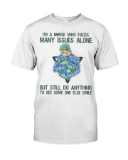 I'm A Nurse Who Faces Many Issues Alone Premium Fit Mens Tee tile