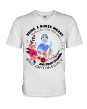 Being A Nurse HLD V-Neck T-Shirt tile