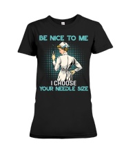 Be nice to Nurse HSU Premium Fit Ladies Tee tile