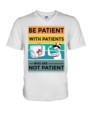 Be patient HSU - Nurse V-Neck T-Shirt tile