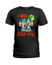 I Will Stab You HL - Halloween Ladies T-Shirt tile