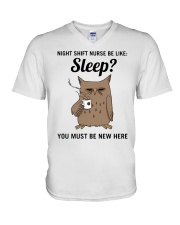 Night Shift - Nurse V-Neck T-Shirt tile