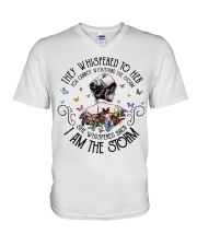 I Am The Storm HL - Nurse V-Neck T-Shirt tile