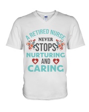 A Retired Nurse HLU V-Neck T-Shirt tile