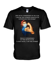 6 Feet Back - I Am The Storm TS - Nurse V-Neck T-Shirt tile