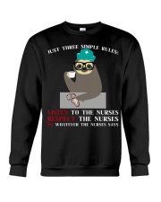 Three Simple Rules HLD - Nurse Crewneck Sweatshirt tile