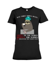 Three Simple Rules HLD - Nurse Premium Fit Ladies Tee tile