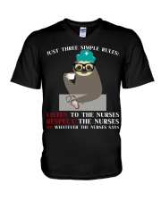 Three Simple Rules HLD - Nurse V-Neck T-Shirt tile