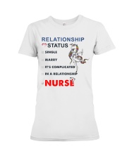 Relationship Status - Nurse Premium Fit Ladies Tee tile