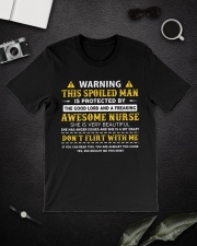 Protected By A Freaking Awesome Nurse HLL Classic T-Shirt lifestyle-mens-crewneck-front-16