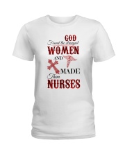God Found The Strongest Women HS - Nurse Ladies T-Shirt tile