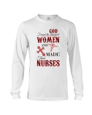 God Found The Strongest Women HS - Nurse Long Sleeve Tee tile