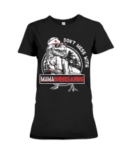 Don't Mess With Mama Nurse Saurus HL - Nurse Premium Fit Ladies Tee tile
