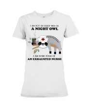 I Am An Exhausted Nurse HSL Premium Fit Ladies Tee tile