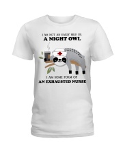 I Am An Exhausted Nurse HSL Ladies T-Shirt tile