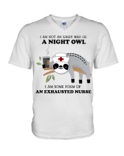 I Am An Exhausted Nurse HSL V-Neck T-Shirt tile