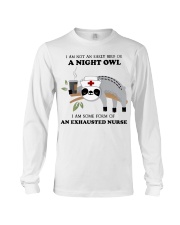 I Am An Exhausted Nurse HSL Long Sleeve Tee tile