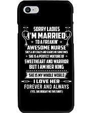 Married To A Freaking Awesome Nurse HLL Phone Case tile