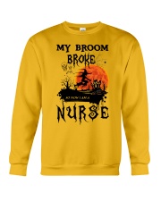 My Broom Broke So I Am A Nurse HS - Nurse Crewneck Sweatshirt tile