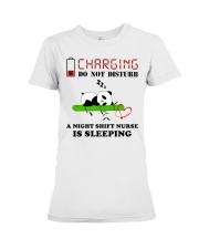 Charging - Do Not Disturb - Nurse Premium Fit Ladies Tee tile