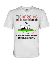 Charging - Do Not Disturb - Nurse V-Neck T-Shirt tile