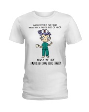 Nurses Laugh To Keep From Crying TLD Ladies T-Shirt tile