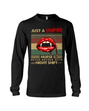 Just A Vampire Nurse Never Bother With Night Shift Long Sleeve Tee tile