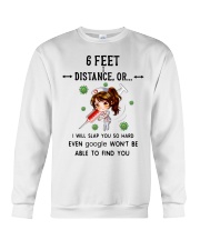 6 Feet Distance - Nurse Crewneck Sweatshirt tile