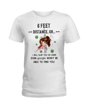 6 Feet Distance - Nurse Ladies T-Shirt tile