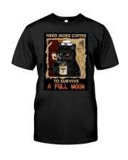 Need More Coffee To Survive Full Moon HLL - Nurse Premium Fit Mens Tee tile