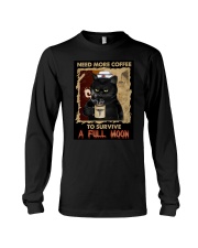 Need More Coffee To Survive Full Moon HLL - Nurse Long Sleeve Tee tile