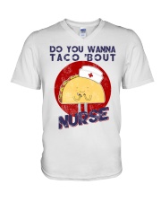 Do You Wanna Taco About Nurse V-Neck T-Shirt tile