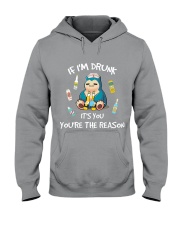 I'm drunk HLAU - Nurse Hooded Sweatshirt tile