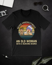 Old Woman With A Nursing Degree HSU Classic T-Shirt lifestyle-mens-crewneck-front-16