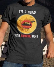 I'm A Nurse With Vampire Gene Classic T-Shirt apparel-classic-tshirt-lifestyle-28