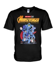 Nursevenger - Nurse V-Neck T-Shirt tile