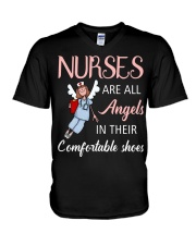 Angel Nurse HSU V-Neck T-Shirt tile