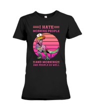 I Hate Morning People - Nurse Premium Fit Ladies Tee tile