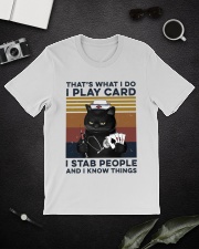 I Play Card - I Stab People Classic T-Shirt lifestyle-mens-crewneck-front-16