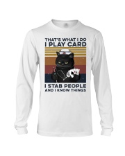 I Play Card - I Stab People Long Sleeve Tee tile