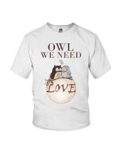 Owl We Need Is Love Youth T-Shirt thumbnail