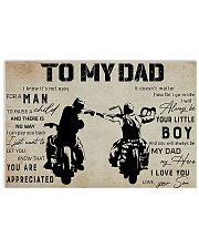 To my dad 17x11 Poster front