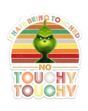 grinch touchy Sticker - Single (Vertical) front