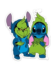 grinch one Sticker - Single (Vertical) front